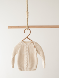Cable Knit Baby Sweater