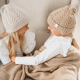Cable Knit otroška kapa