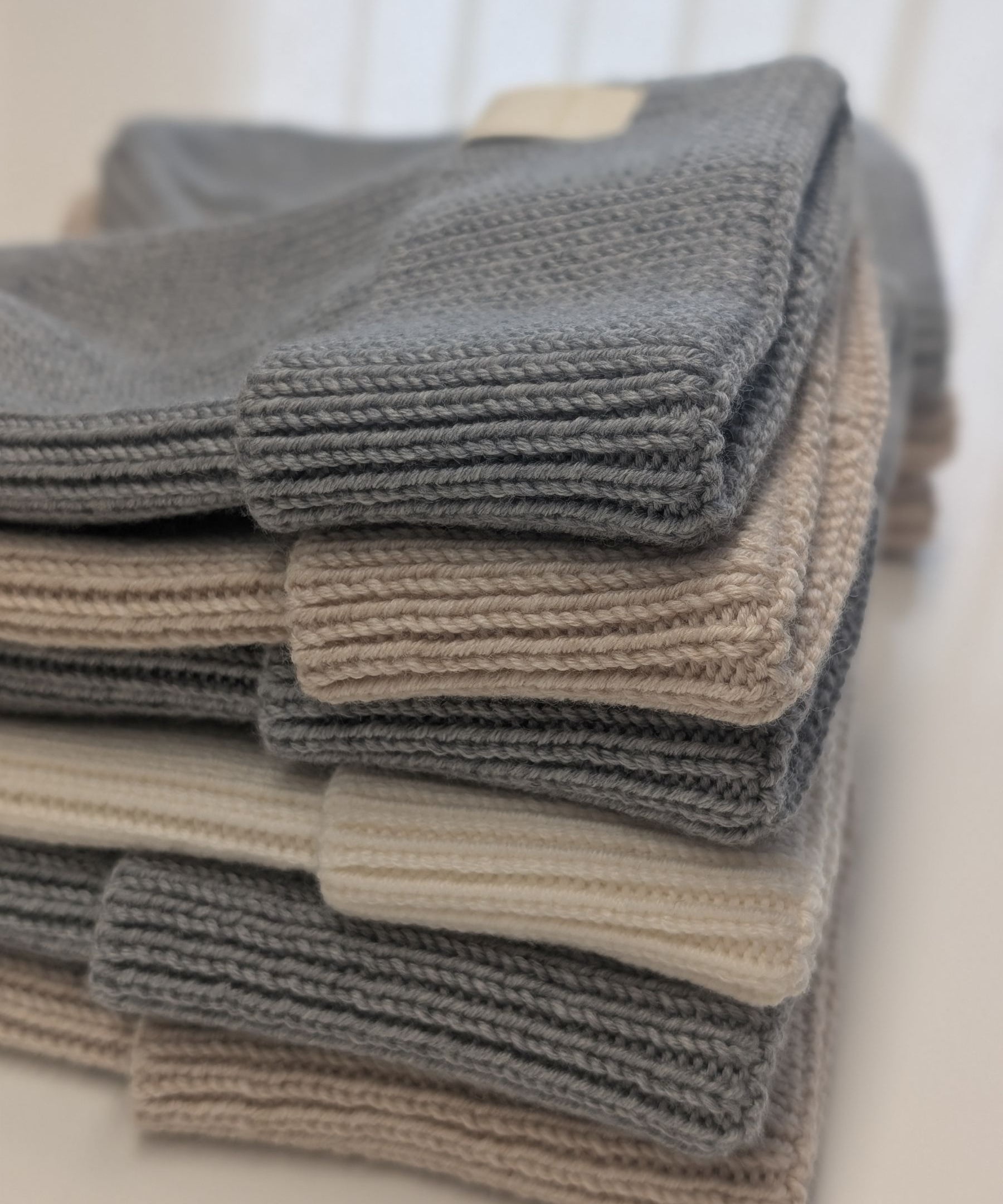 Ribbed Merino Beanie for Adults