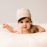 Pletena kapa za dojenčke – 100 % organski bombaž (GOTS preja) | Jakopina